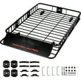 BENTISM Roof Rack Cargo Basket 200 lbs 64"x39"x6" Capacity Extension Rooftop Cargo Carrier with