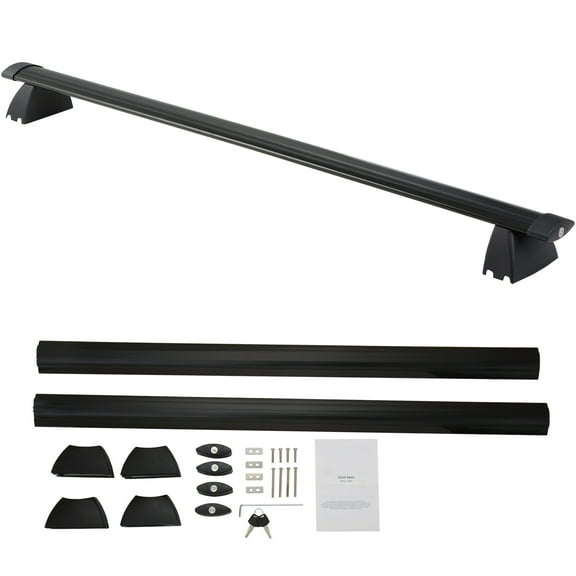 VEVOR Roof Rack Cross Bars, Compatible with 2011-2021 Jeep Grand Cherokee with Grooved Side Rails, 200lbs Load Capacity for Rooftop Cargo Carrier Bag Luggage Kayak Bi