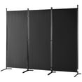 BENTISM Room Divider 3Panel Folding Privacy Screen Fabric Office Partition Portable Office