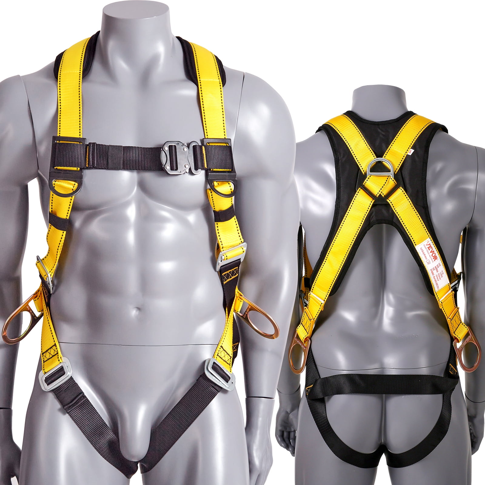 1D Ring Safety Harness, Outdoor Safety Belt Safety Zone Suspenders High  Climbing Safety Belt Anti Falling Protection Whole Body Electrical Work  Safety Belt 