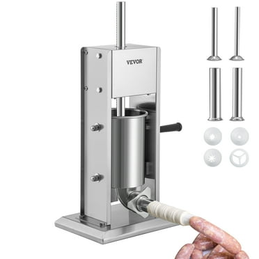 BENTISM Sausage Stuffer 5lbs/3L Capacity Homemade Sausage Maker Stainless Steel
