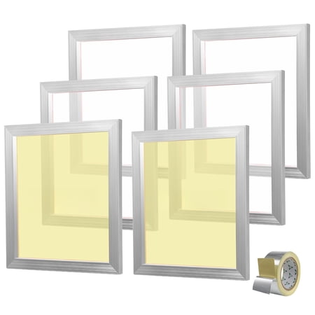 VEVOR Screen Printing Kit Silk Screen Printing Frame 18x20in 160 Count Mesh 6pcs