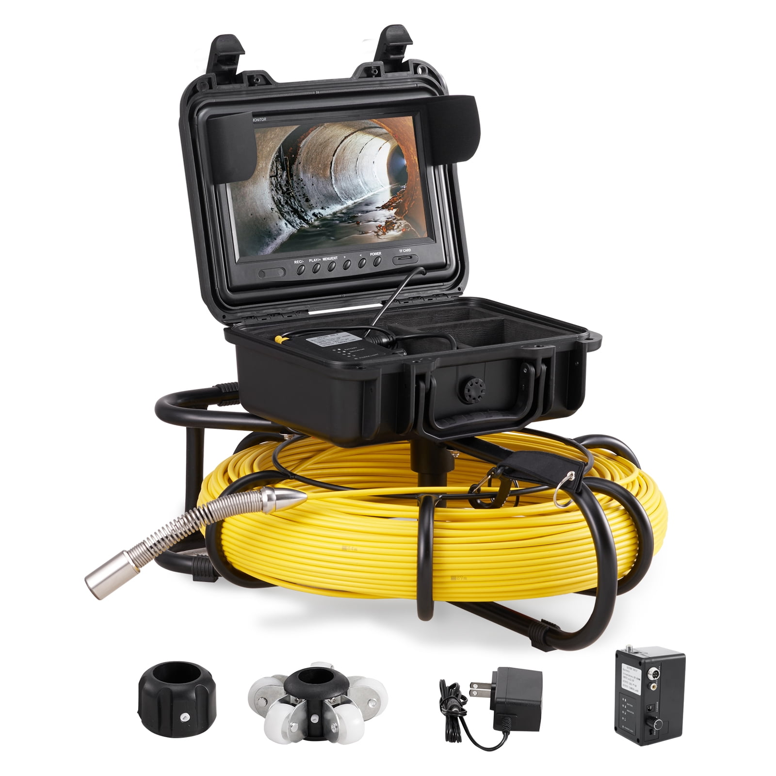 BENTISM Sewer Camera Pipe Inspection Camera 9-inch 720p Screen