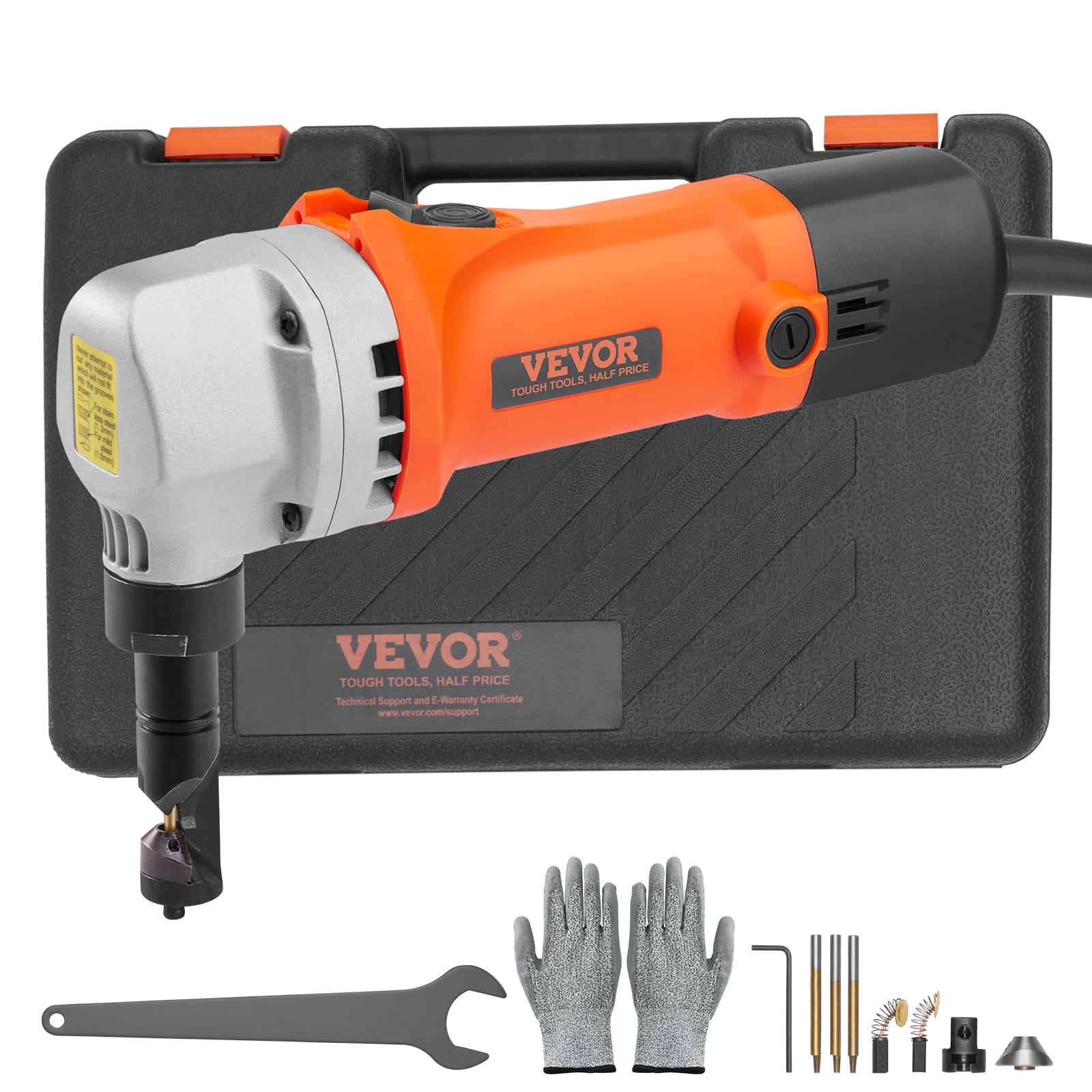 BENTISM Sheet Metal Nibbler 550W Powerful 2200 RPM High Speed 360 Degree Rotation Electric Nibbler Metal Cutter Straight Curve and Circle Cutting for Stainless Steel Aluminum Plastic Wood Board Walmar...