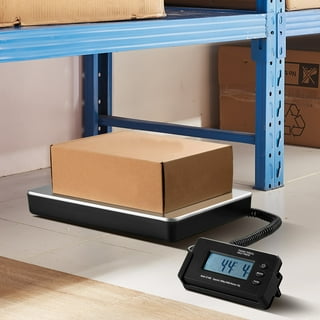 Xtremepowerus 600lb Weight Computer Scale Digital Floor Platform Shipping Warehouse Postal Foldable, Gray