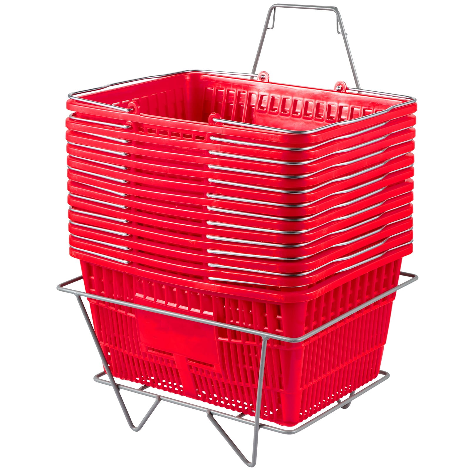 BENTISM Shopping Basket Store Baskets 21L Capacity 16.9"L with Handle