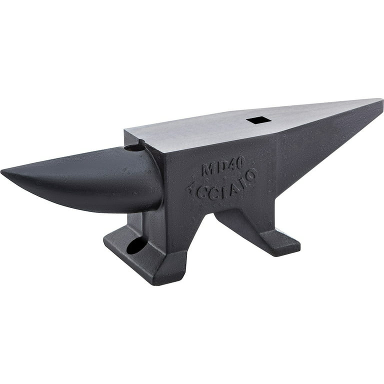 Ad International 1.1 lbs Double Horn Steel Anvil for Jewelry Making Metal Forming Hammering Stamping Surface, Metal