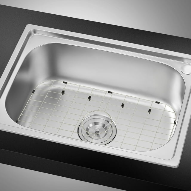 BENTISM Sink Protector Grid For Kitchen Sink 26" L x 14"W Stainless