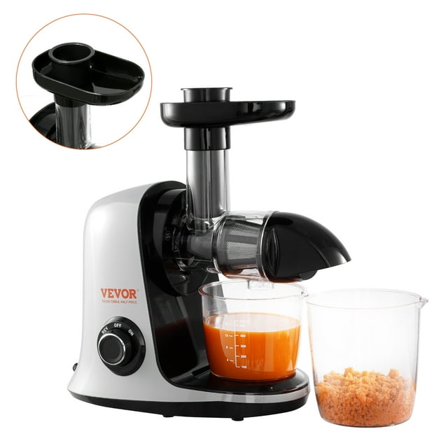 BENTISM Slow Masticating Juicer, Cold Press Juicer Machine with Reverse Function, Quiet Motor Slow Juicer, Juice Extractor Maker Easy to Clean with Brush, for High Nutrient Fruits Vegetables