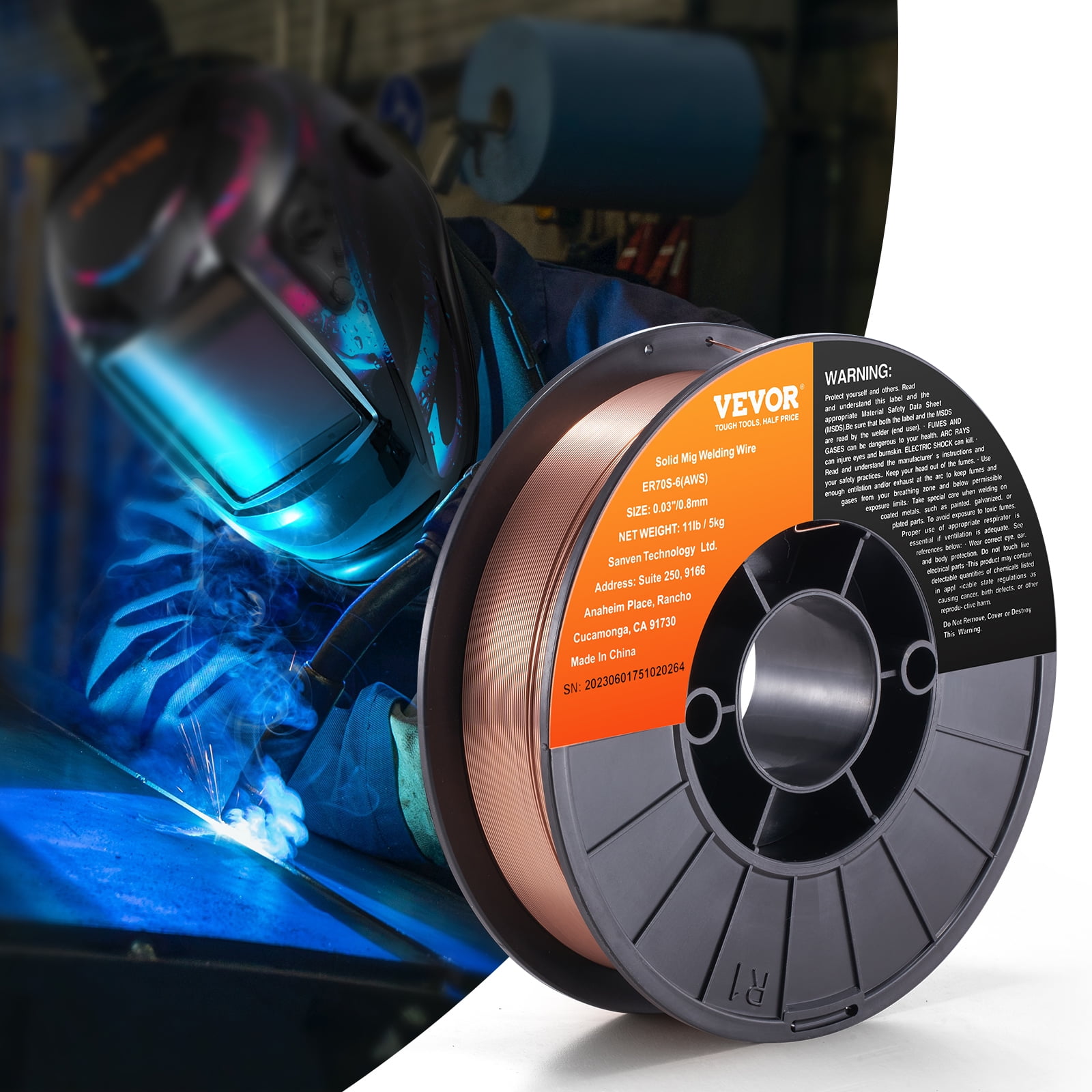 BENTISM Solid MIG Welding Wire ER70S6 0.03inch 11LBS Mild Steel MIG