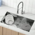 thumbnail image 1 of BENTISM Stainless Steel 32 x 19 Inch Undermount Kitchen Sink, 1 of 10