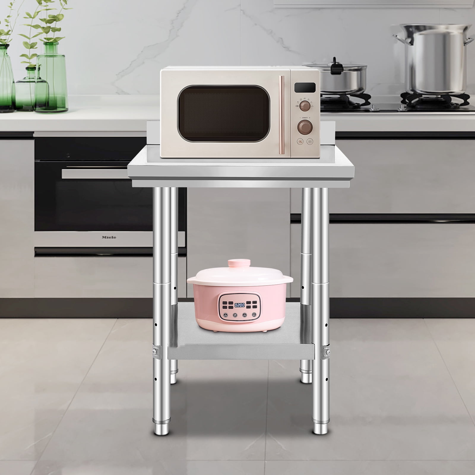 BENTISM Stainless Steel Commercial Kitchen Work Food Prep Table 24"x24