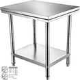 thumbnail image 1 of VEVOR Stainless Steel Commercial Kitchen Work Food Prep Table 24"x30", 1 of 9