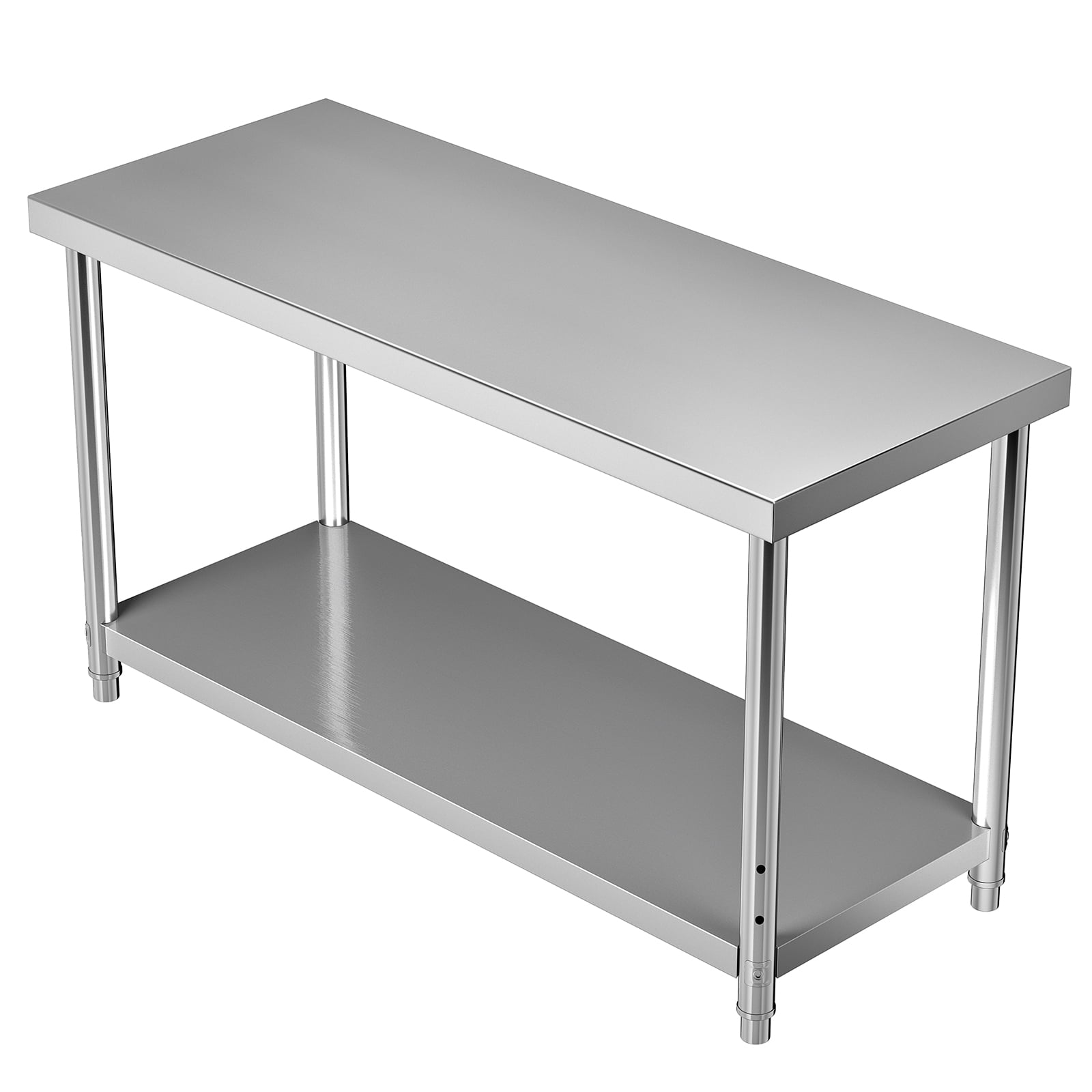 BENTISM Stainless Steel Work Prep Table Commercial Food Prep Table