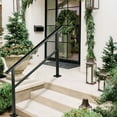 thumbnail image 1 of BENTISM Staircase and Railing Handrails with Blind Rivet Nuts Screws, Aluminum Alloy Black, 1 of 10