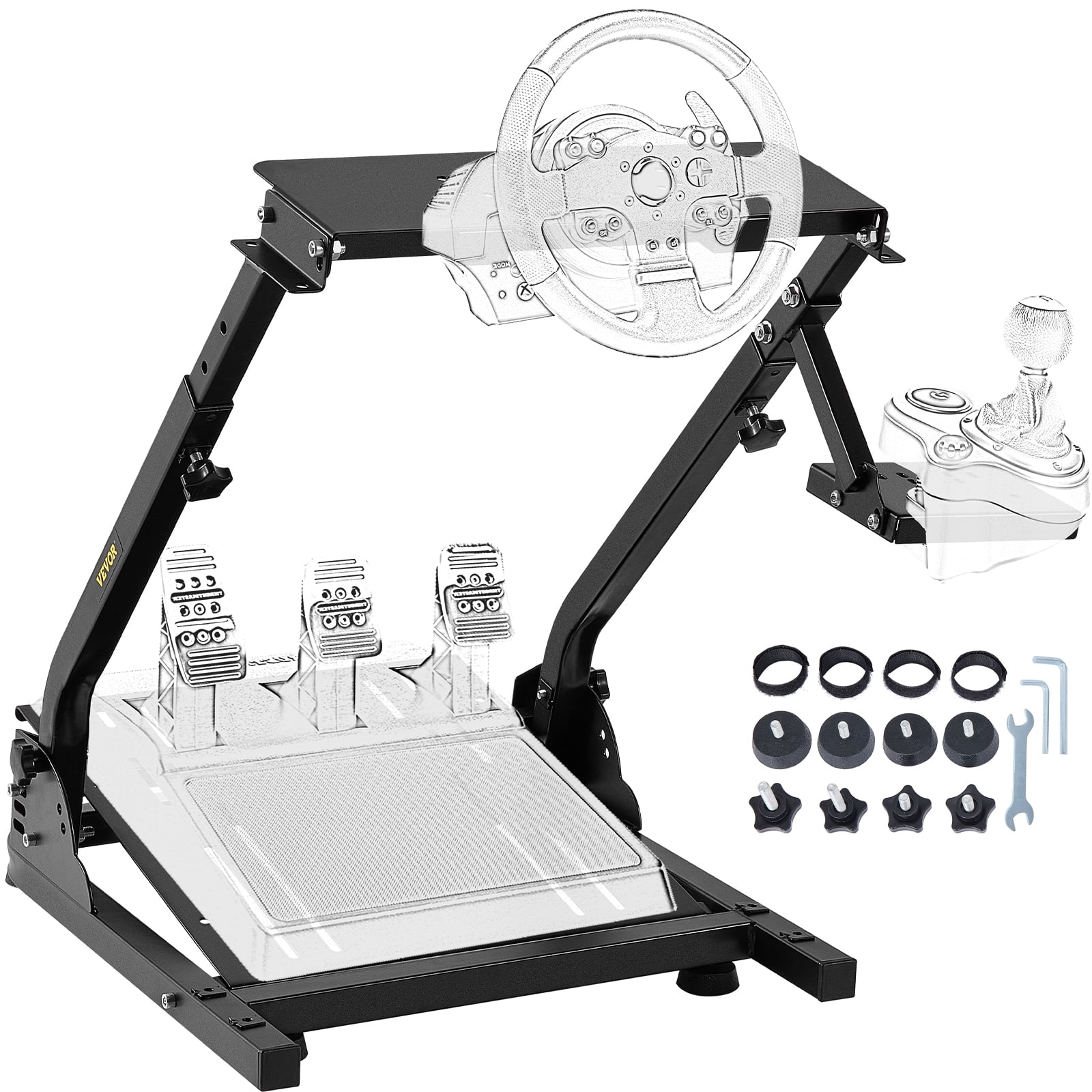 BENTISM Steering Wheel Stand Height Adjustable Racing Simulator Cockpit For Mainstream Brands