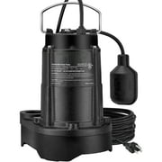 BENTISM Submersible Sump Pump Water Pump 1/2HP 3960GPH Cast Iron w/ Float Basement