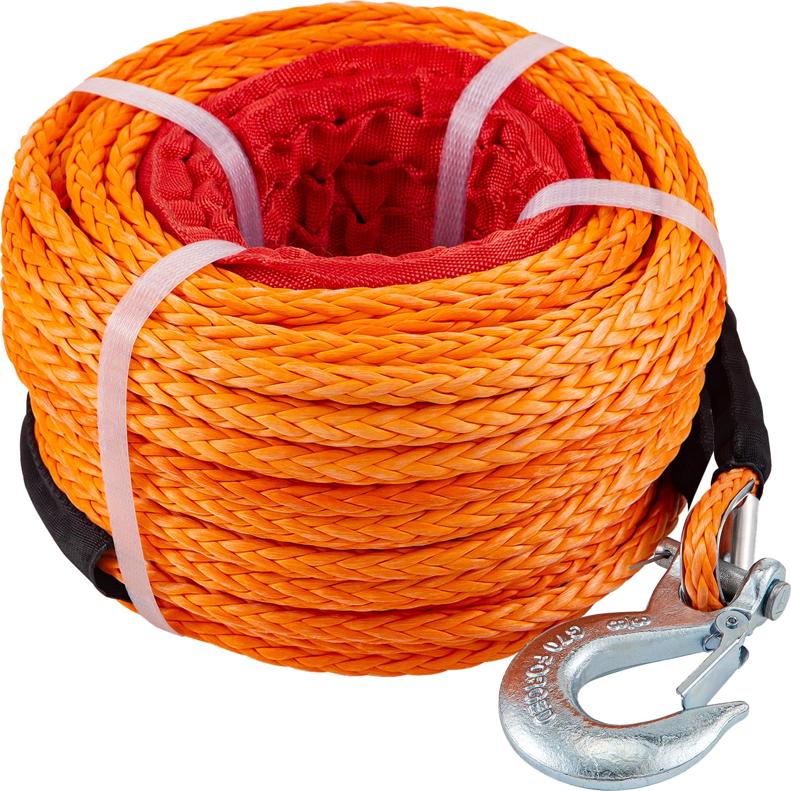 Attwood 11739-2 Poly Winch Rope with Steel Hook (3/8-Inch x 20-Feet)