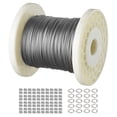 thumbnail image 1 of VEVOR T304 Stainless Steel Cable Steel Wire Rope 1/16" 328 ft 7x7 Cable Railing, 1 of 9