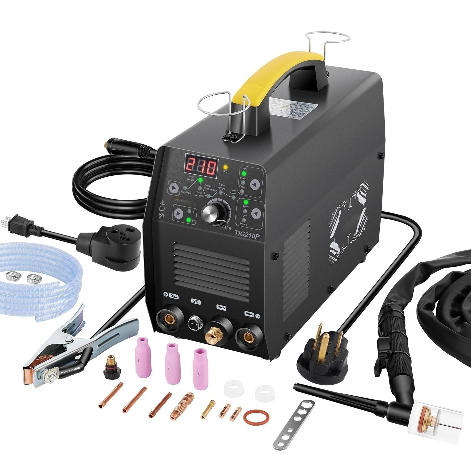 BENTISM TIG Welder, 210Amp 3 in 1,110/220V Dual Voltage HF Clean
