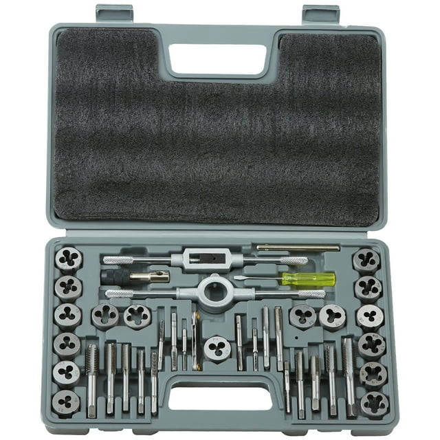 BENTISM Tap and Die Set, 40Piece Include SAE Size NC/NF/NPT, Bearing