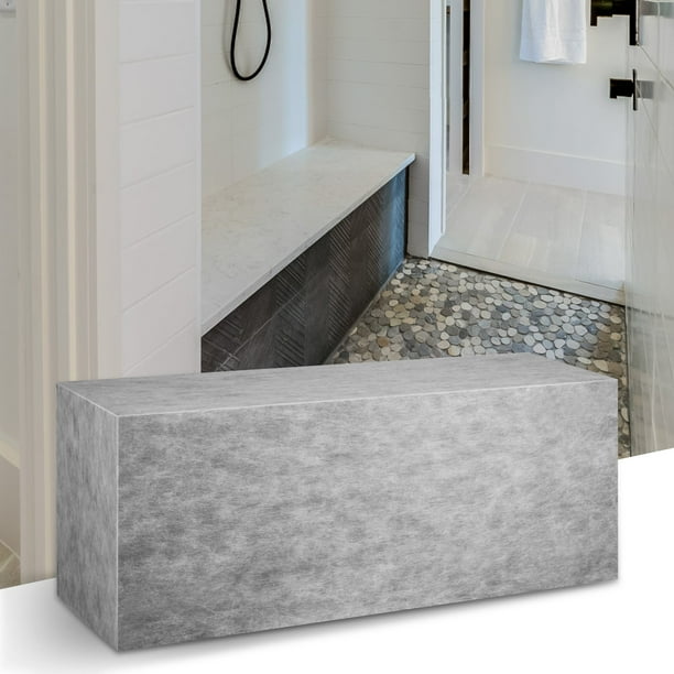 BENTISM Tile Shower Seat 47.2 x 16 x 20 Ready To Tile Shower Seat Factory Waterproof 100 Leak Proof Tileable Shower Bench Seat 200 lbs Load bearing Rectangular Board Shower Bench