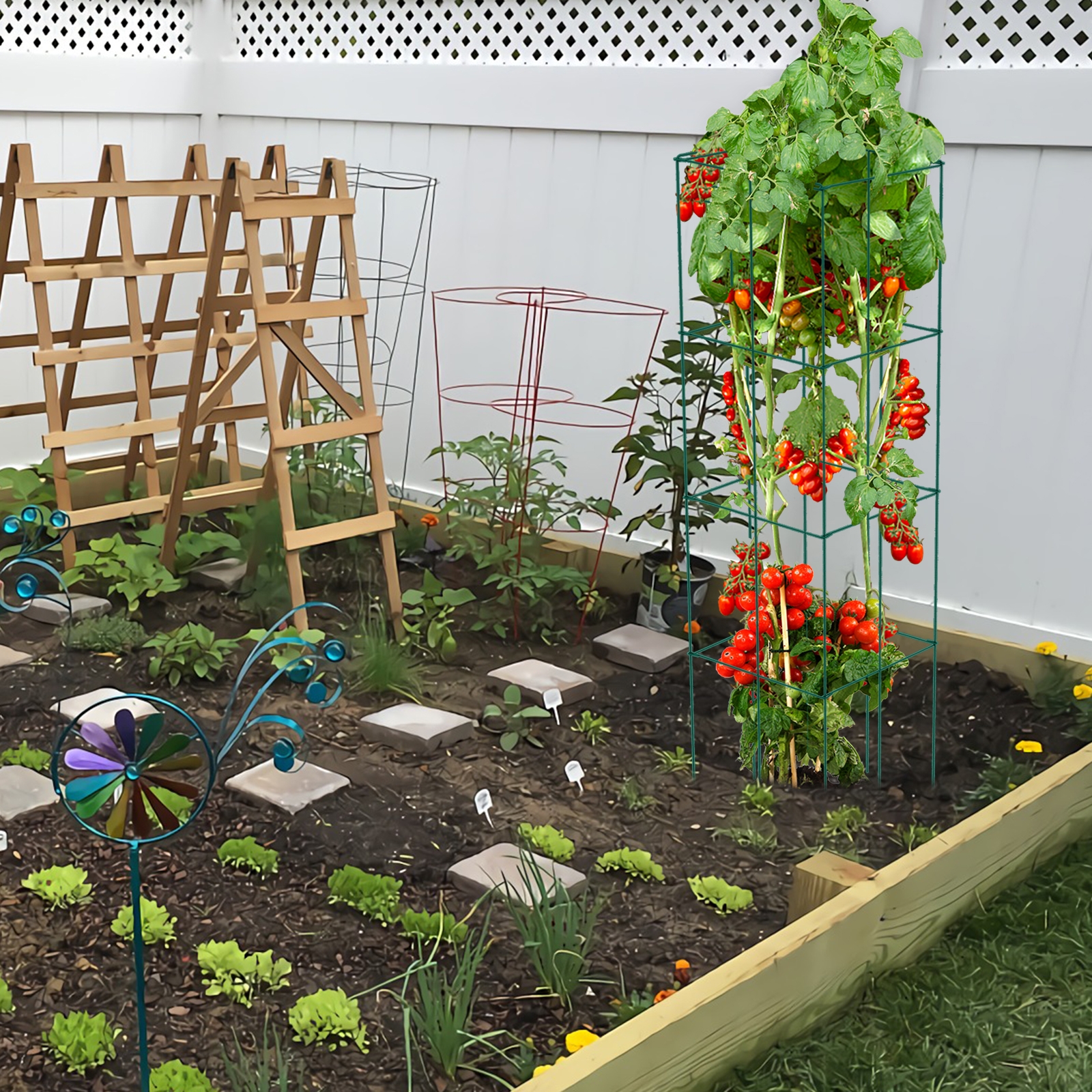 Garden Plant Support Cages,Tomato Growing Cage Plant Support for