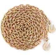 BENTISM Tow Chain Transport Binder Chain, 4900lbs Load 5/16'' x 20' G80 Tow Chain with Hooks
