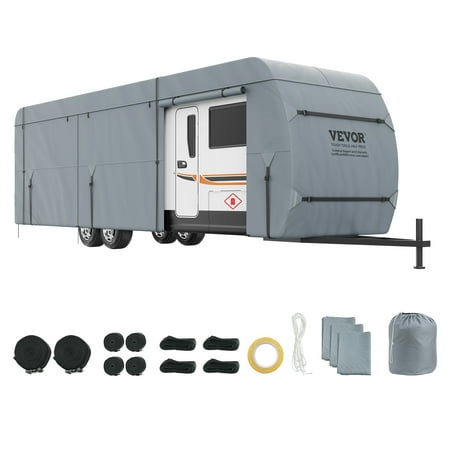 BENTISM Trailer Travel Camper Cover Waterproof 24'-26' Class A Motorhome RV Cover