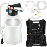 BENTISM Transmission Fluid Pump 2 Way Manual ATF Refill System Dispenser, Oil and Liquid Extractor 10 L Large Capacity, Automatic Transmission Fluid Pump Tool Set with 14 Pieces ATF Filler Adapters