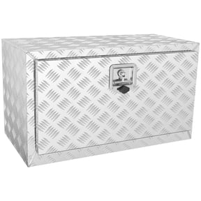 VEVOR Underbody Truck Box UTTB-301718 30" x 17" x 18" Aluminum Pickup Tool Box Trailer Storage Box with T-shaped Handle Hinge for RV Van ATV Truck