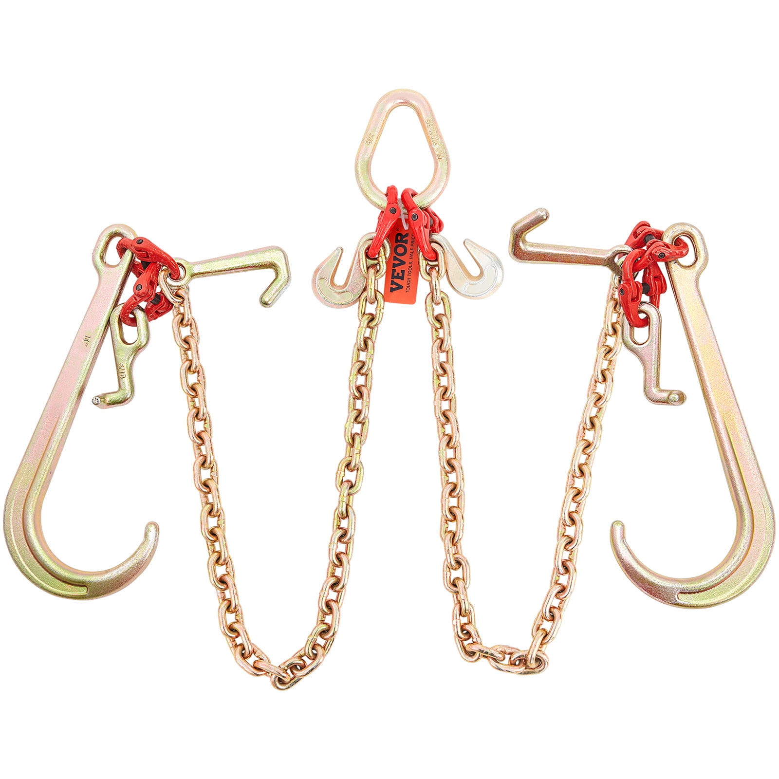 BENTISM VChain Bridle G80 Tow Chain with RTJ Hooks 9620lbs Load 5/16