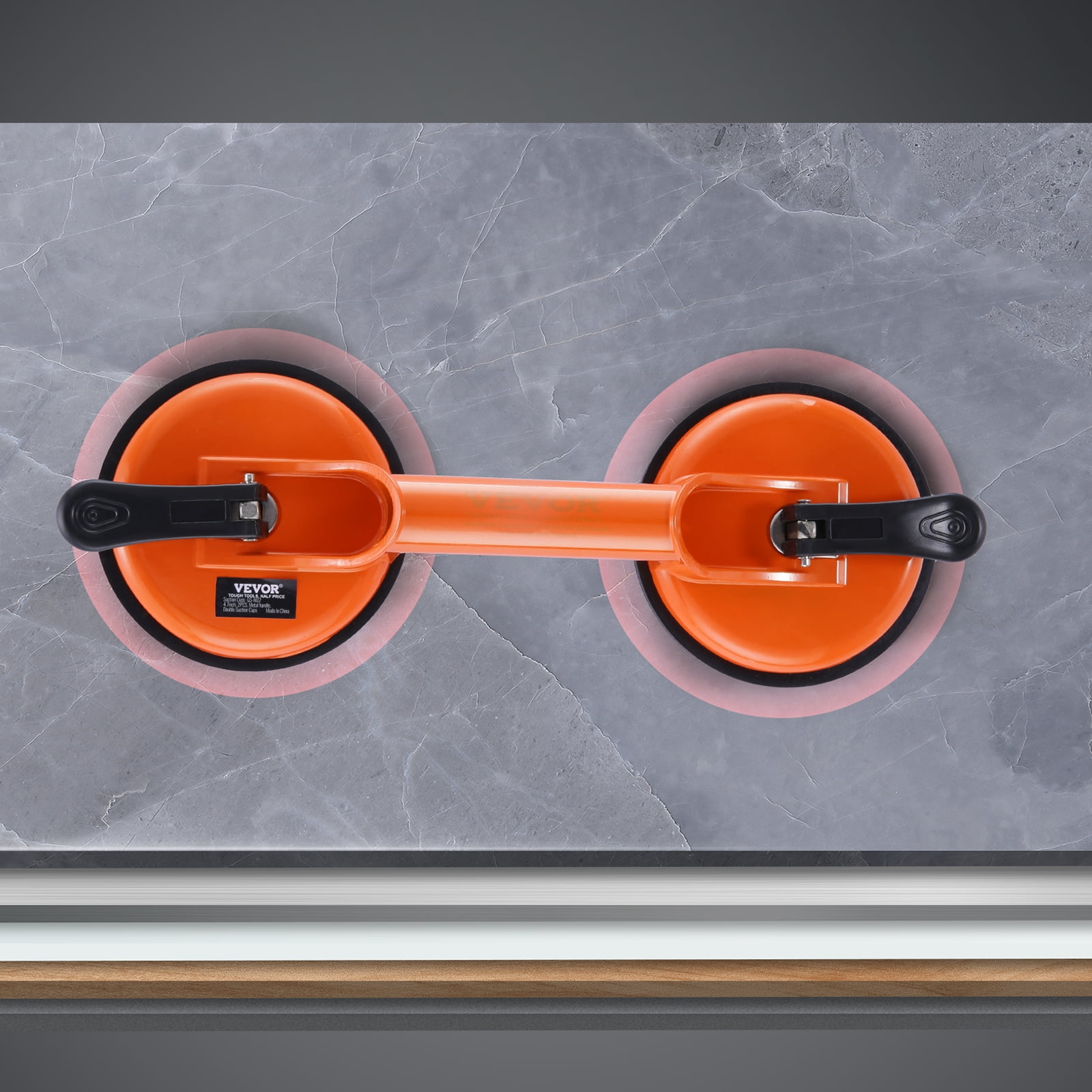 BENTISM Vacuum Suction Cup Double Glass Lifter 4.7" 330 lbs 2 Pack ...