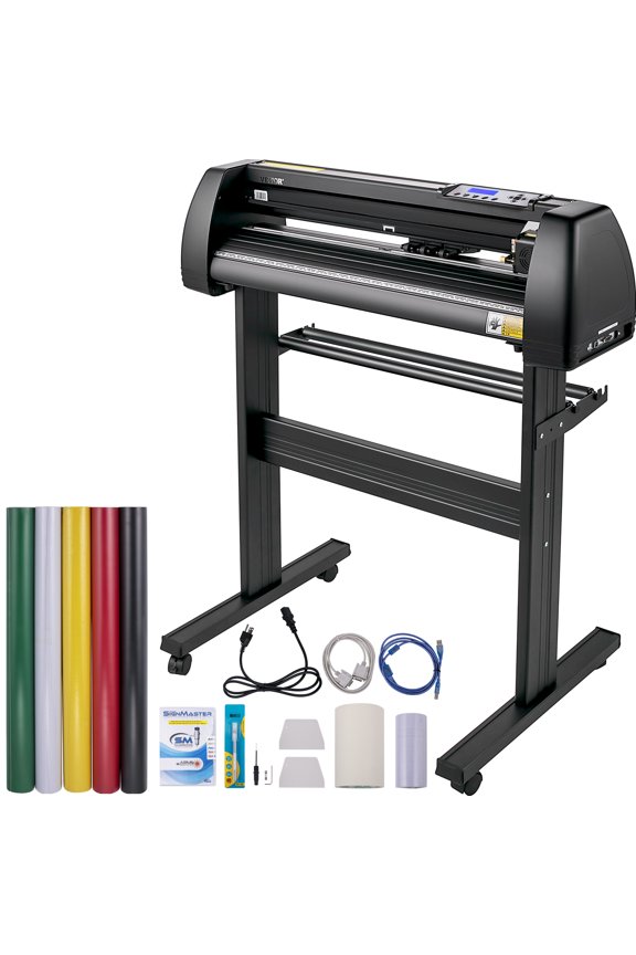 Vinyl Cutter, Vinyl Printer, 720mm, 28", Plotter, UDisk Machine Sign Making Aluminum 37.8 x 13 x 16.5 in