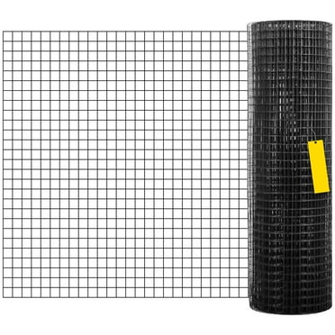 BENTISM Welded Wire Fence Vinyl Coated Chicken Rabbit Mesh 1"x1" 16 Gauge 24"x100'