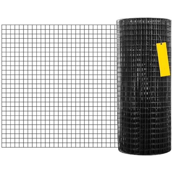VEVOR Welded Wire Fence Vinyl Coated Chicken Rabbit Mesh 1"x1" 16 Gauge 24"x50'