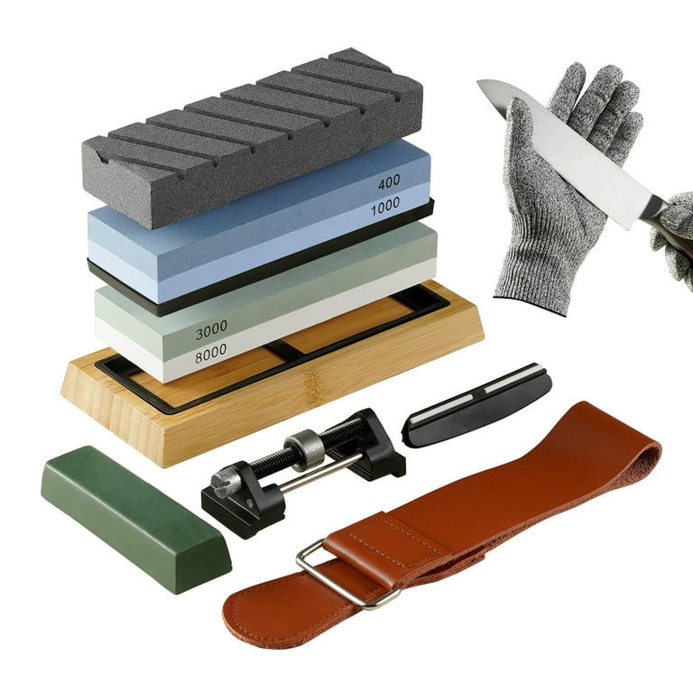 7 in. 3-Grit Whetstone with Angle Guide Sharpening System 7 in. 3-Grit Whetstone with Angle Guide Sharpening System