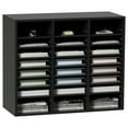 thumbnail image 1 of VEVOR Wood Literature Organizer Adjustable File Sorter 24 Compartments Display Racks, 1 of 10