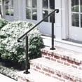 thumbnail image 1 of VEVOR Wrought Iron Handrail Stair Railing Fit 2 Steps Adjustable Hand Rail, 1 of 10