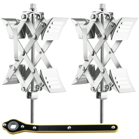 VEVOR X-Chock Wheel Stabilizer Trailer RV Tire Chock with Ratchet Wrench 2 PCS