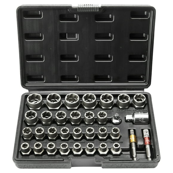 BENTISM YM-29, Bolt Extractor Socket Wrench & Set, 29 Pieces