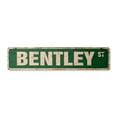 thumbnail image 1 of BENTLEY Vintage Aluminum Street Sign Childrens Name Room Metal Sign rustic metal tin | Indoor/Outdoor |  24" Wide, 1 of 4