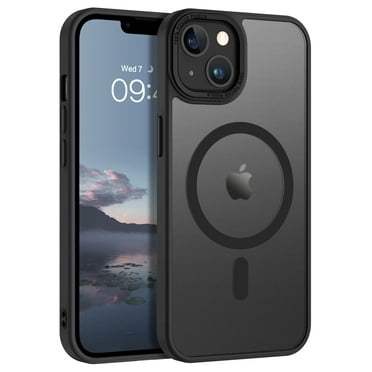 BENTOBEN Case for Iphone 13/14, 6.1" Slim Translucent Matte Magnetic Shockproof Cover, Black