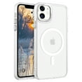 thumbnail image 1 of BENTOBEN Case for iPhone 11, 6.1 inch Slim Translucent Matte Magnetic Shockproof, Matte White, 1 of 9