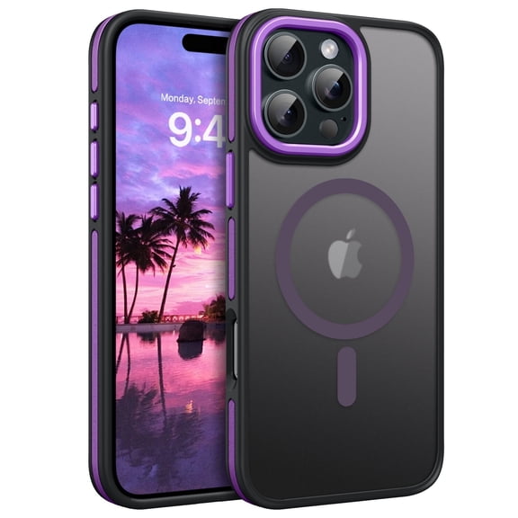 BENTOBEN Case for iPhone 16 Pro Max 6.9", iPhone 16 Pro Max Magnetic Case Compatible with Mag-safe Slim Translucent Matte Shockproof Protective Cover