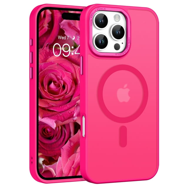 BENTOBEN Case for iPhone 16 Pro Max Compatible with Mag-Safe 6.9" Metal Frame Slim Tpu Matte Shockproof Protective Cover