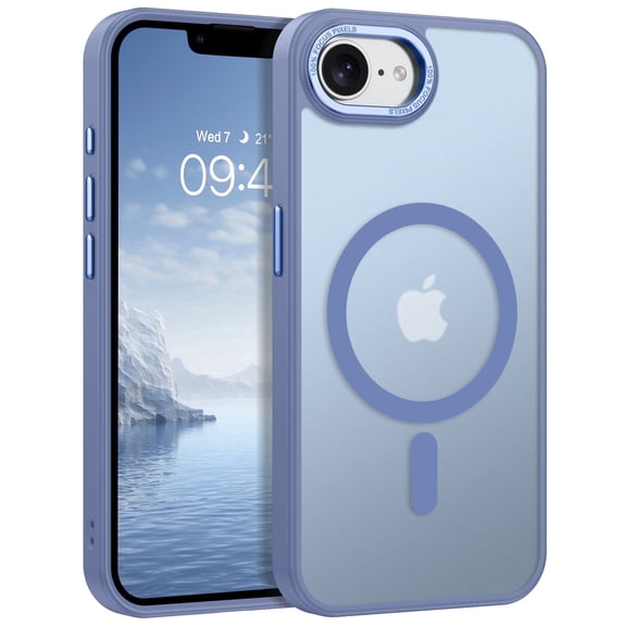 BENTOBEN Case for iPhone 16e (2025) / iPhone 17e (2026) 6.1" Compatible with Mag-safe Matte Shockproof Anti-Scratch Protective Cover Magnetic Case, Light Blue