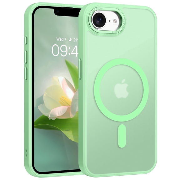 BENTOBEN Case for iPhone 16e (2025) / iPhone 17e (2026) 6.1" Compatible with Mag-safe Matte Shockproof Anti-Scratch Protective Cover Magnetic Case Light Green