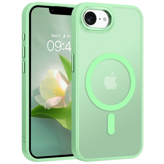 BENTOBEN Case for iPhone 16e (2025) 6.1" Compatible with Mag-safe Matte Shockproof Anti-Scratch Protective Cover Magnetic Case Light Green