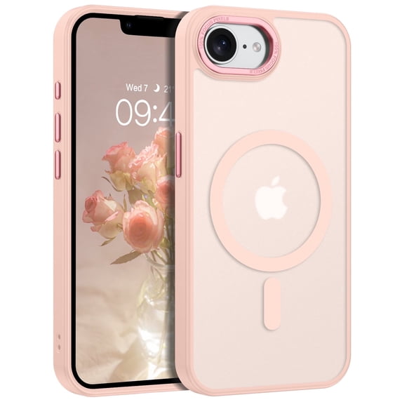 BENTOBEN Case for iPhone 16e (2025) / iPhone 17e (2026) 6.1" Compatible with Mag-safe Matte Shockproof Anti-Scratch Protective Cover Magnetic Case Pink